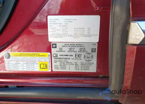 2015 Buick Enclave Leather z USA, uszkodzony, nr VIN 5GAKVBKD1FJ298150